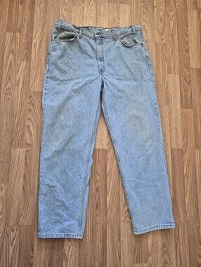 Vintage Levi's Orange Tab Light Wash 550 Relaxed Fit 100% Cotton Denim Jeans